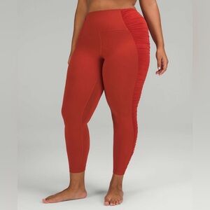 Lululemon Align High-Rise Pant 25" *Ruched - Cayenne Red Leggings